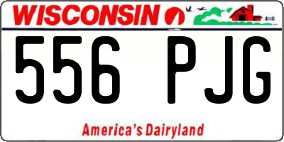 WI license plate 556PJG