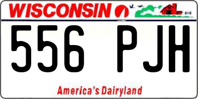 WI license plate 556PJH