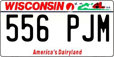 WI license plate 556PJM