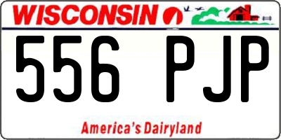 WI license plate 556PJP