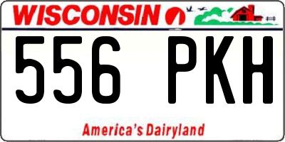 WI license plate 556PKH