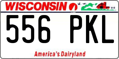WI license plate 556PKL