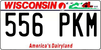 WI license plate 556PKM