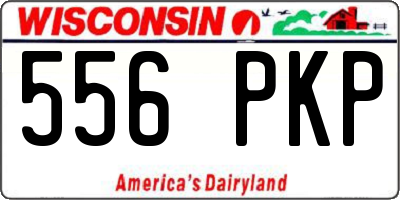 WI license plate 556PKP