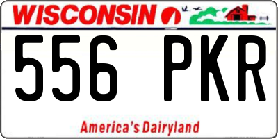 WI license plate 556PKR