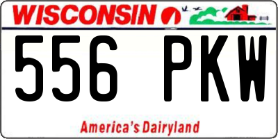 WI license plate 556PKW