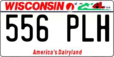 WI license plate 556PLH
