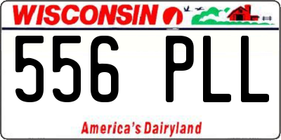 WI license plate 556PLL