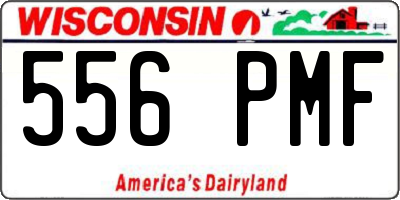 WI license plate 556PMF