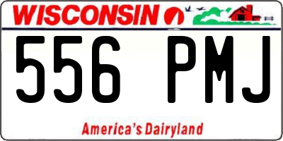 WI license plate 556PMJ