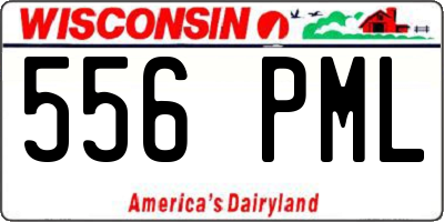 WI license plate 556PML