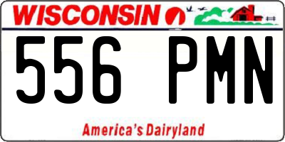 WI license plate 556PMN
