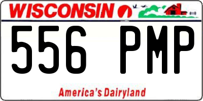 WI license plate 556PMP