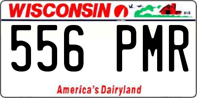 WI license plate 556PMR