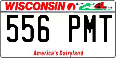 WI license plate 556PMT