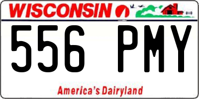 WI license plate 556PMY