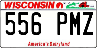 WI license plate 556PMZ