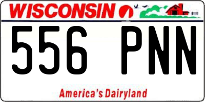 WI license plate 556PNN