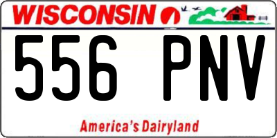 WI license plate 556PNV