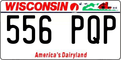 WI license plate 556PQP