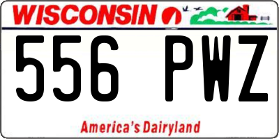 WI license plate 556PWZ