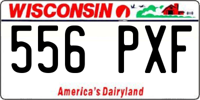WI license plate 556PXF