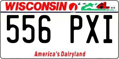 WI license plate 556PXI