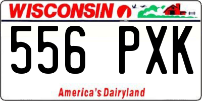 WI license plate 556PXK