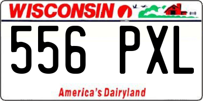 WI license plate 556PXL