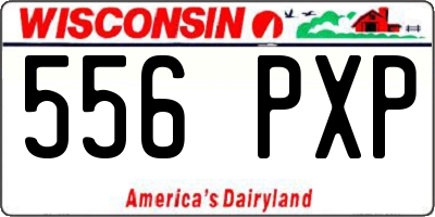 WI license plate 556PXP