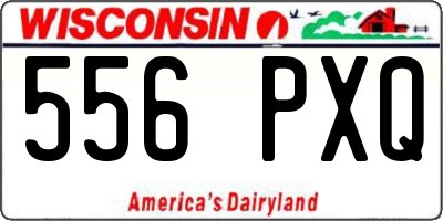 WI license plate 556PXQ