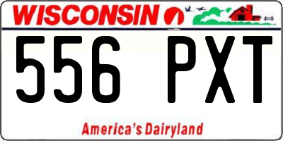 WI license plate 556PXT