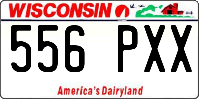 WI license plate 556PXX