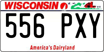 WI license plate 556PXY