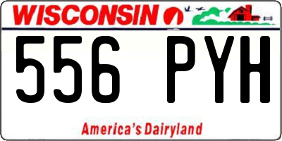 WI license plate 556PYH