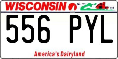 WI license plate 556PYL