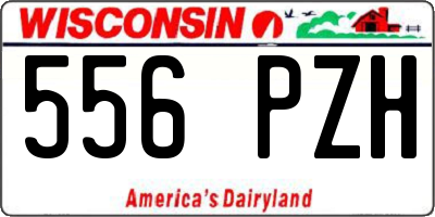 WI license plate 556PZH