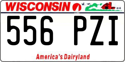 WI license plate 556PZI