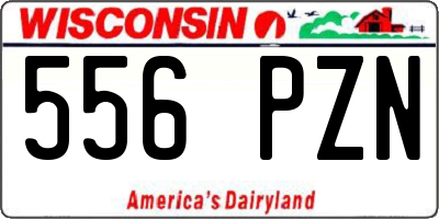 WI license plate 556PZN