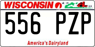 WI license plate 556PZP