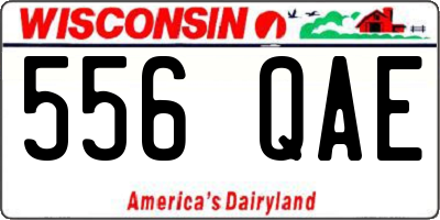 WI license plate 556QAE