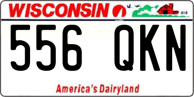 WI license plate 556QKN