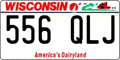 WI license plate 556QLJ