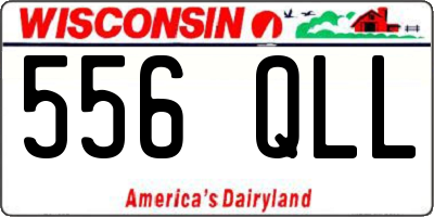 WI license plate 556QLL