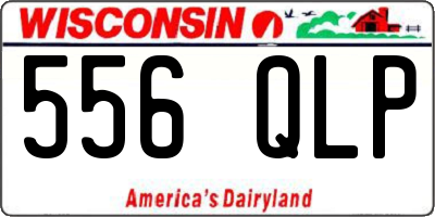 WI license plate 556QLP