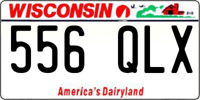 WI license plate 556QLX