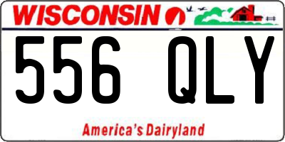 WI license plate 556QLY