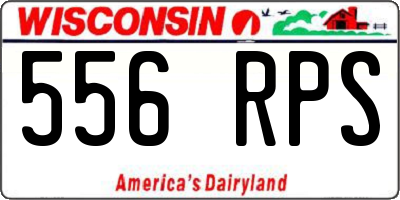 WI license plate 556RPS