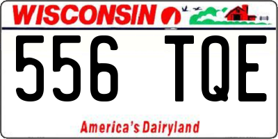 WI license plate 556TQE