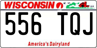 WI license plate 556TQJ